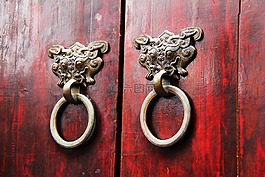 鋼木門,古代的門鎖,對待