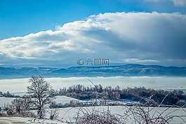 景觀,山,高地