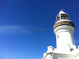 燈塔,天空,藍(lán)色