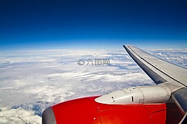 飛機(jī),云,翼