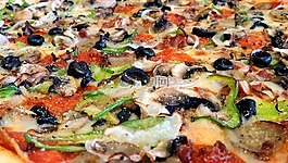 比薩,食品,餐