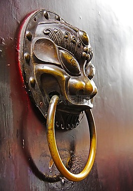鋼木門,古代的門鎖,對待