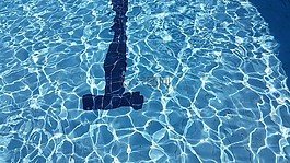 池,水,藍(lán)色