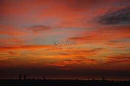 巴塞羅那,黎明,地平線