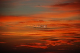 巴塞羅那,黎明,天空