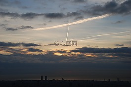 巴塞羅那,黎明,地平線