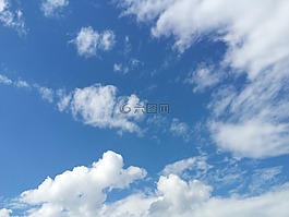 天空,藍(lán)色,云