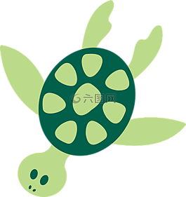 龜,海,動物
