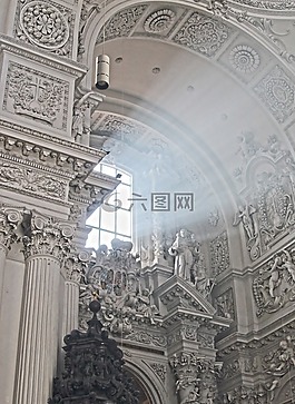教會,巴洛克,窗口