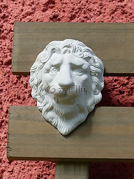獅子,木材,門面