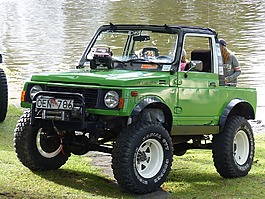 吉普車,綠色,車展