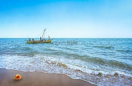 海灘,海,砂