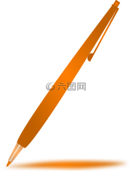 筆,鉛筆,橙色