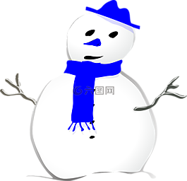 雪人,冬天,冷
