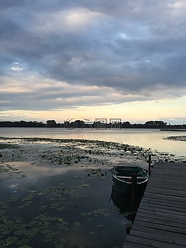 湖,天空,水