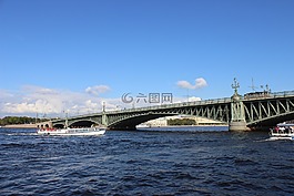 橋,河,天空