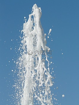 水,泡沫,注入