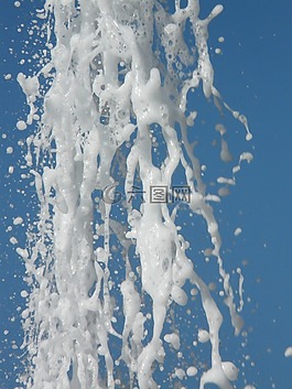 水,泡沫,注入