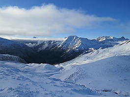 雪,冬天,山