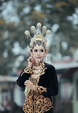 java的,婦女,日惹