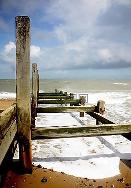 海灘,海,沙