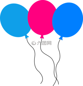 氣球,裝修,藍色