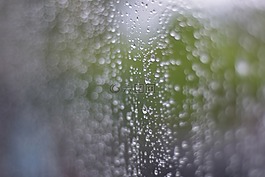 滴的水,雨,瀑布