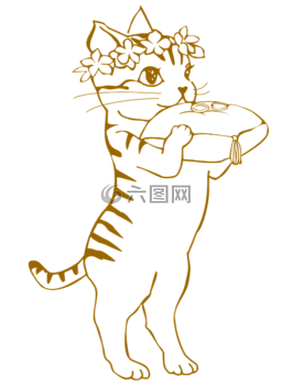 貓咪,孩子們,婚禮