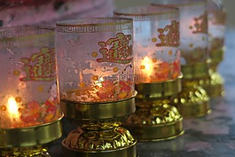 蠟燭,華人廟宇,光