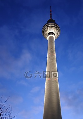 柏林,電視塔,天空