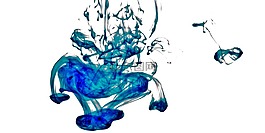 墨水,水