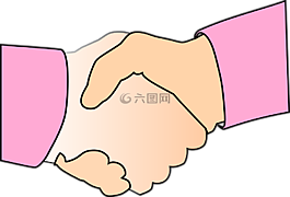 握手,搖,手