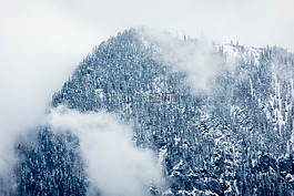 山,高原,云
