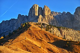 自然,全景,山