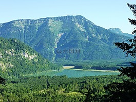 山,bergsee,徒步旅行