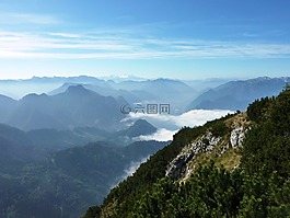 高山,奧地利,山