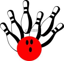 保齡球,銷,球