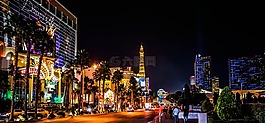拉斯维加斯,夜,灯