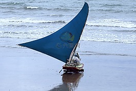 船,海,藍(lán)色