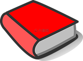 書,紅色,厚