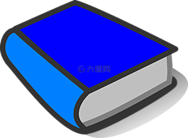 书,蓝色,明亮的蓝色