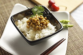 米飯,納豆,食品