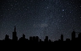 側(cè)影,城市天際線,夜