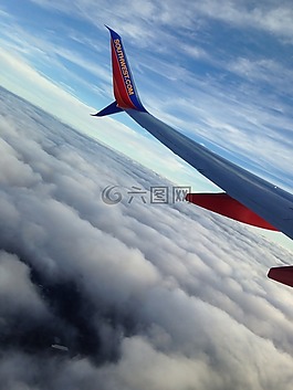 云,飛機,旅行
