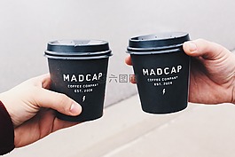 杯,咖啡,餐廳