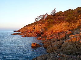 海洋,巖,海