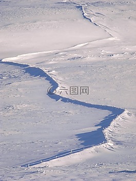 雪,墻,冬天