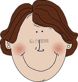 女子,臉,頭