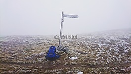 雪,跡象,袋