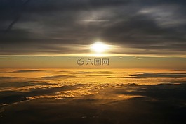 天空,云,太陽
